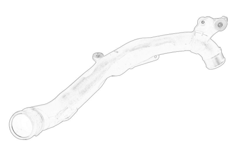 Piese Auto - Furtun intercooler potrivit VW LT 28-35 II, LT 28-46 II 2.5D 05.96-07.06