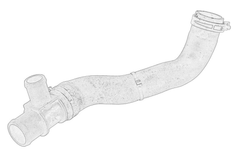 Piese Auto - Furtun radiator (3 iesiri) potrivit FORD TOURNEO CUSTOM V362, TRANSIT CUSTOM V362, TRANSIT V363 2.0D/2.0DH 12.15-