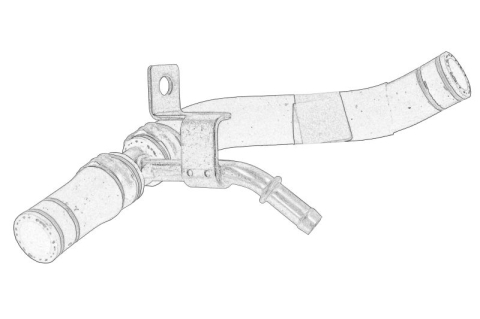 Conducta racire - Furtun radiator (de la supapa egr) potrivit IVECO DAILY VI F1CE0489EIII-F1CGL411C 03.14-