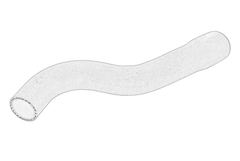 Conducta racire - Furtun radiator Dreapta potrivit MITSUBISHI ASX, LANCER VIII 1.6 05.10-