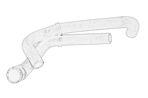 Conducta racire - Furtun radiator (fara incalzire la parcare) potrivit VW CADDY III, CADDY III/MINIVAN 1.9D/2.0D 04.04-08.10