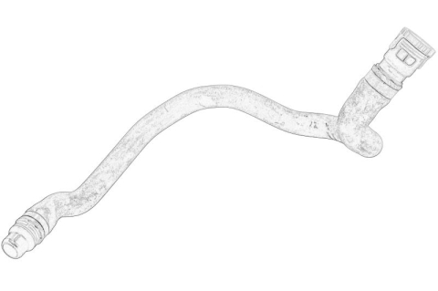 Conducta racire - Furtun radiator (pentru transmisie manuala) potrivit FORD C-MAX II, FOCUS IV, KUGA II 1.5 09.14-