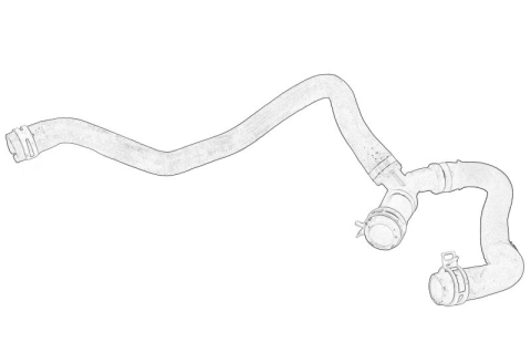 Piese Auto - Furtun radiator potrivit FORD FOCUS III 1.0-Electric 07.10-02.20