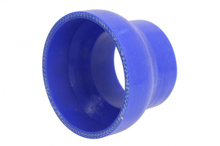 Conducta racire - Furtun silicon sistem racire 102mmx76mm (reducere, culoare albastru, -40/200°C, presiune de indoire: 0,9 MPa, presiune de lucru: 0,3 MPa)