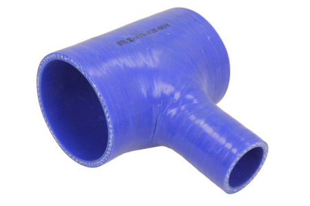 Racire - Furtun silicon sistem racire 25mmx60/105mm (T-conector; reducere, culoare albastru, -60/260°C, presiune de indoire: 0,7 MPa)