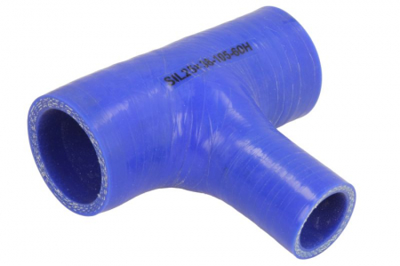 Racire - Furtun silicon sistem racire 25mmx60/105mm (T-conector; reducere, culoare albastru, -60/260°C, presiune de indoire: 0,7 MPa)