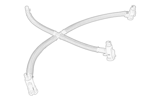 Furtun combustibil - Furtun supracurgere combustibil potrivit AUDI A1; SEAT IBIZA IV, IBIZA IV SC, IBIZA IV ST, TOLEDO IV; SKODA FABIA III, RAPID; VW POLO V 1.4D 02.14-12.22