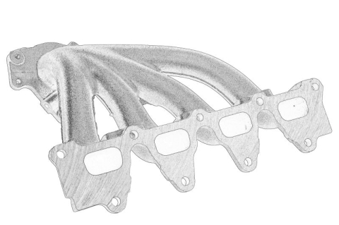 Galerie evacuare potrivit RENAULT CLIO II, LAGUNA II, MEGANE I, MEGANE I CLASSIC, MEGANE I COACH, MEGANE II, MEGANE SCÉNIC, MODUS, SCENIC I, SCENIC II 1.4/1.6 04.98-