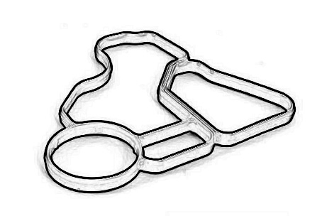 Garnituri - Garnitura carcasa filtru ulei potrivit BMW 1 (E81), 1 (E82), 1 (E87), 1 (E88), 1 (F20), 1 (F21), 2 (F22, F87), 2 (F23), 3 (E90), 3 (E91), 3 (E92), 3 (E93) 1.6-3.0H 09.04-06.21
