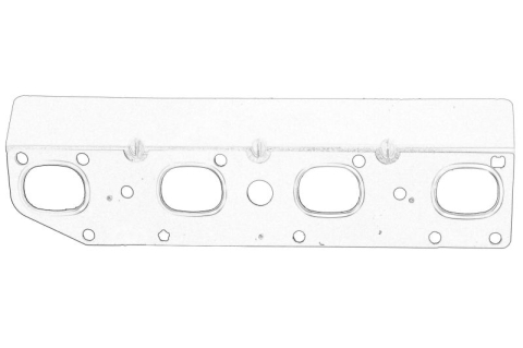 Piese Auto - Garnitura galerie evacuare (4 cilindri: 1; 3; 5; 7) (stanga) potrivit CHRYSLER 300C, ASPEN; DODGE CHALLENGER, CHARGER, DURANGO, RAM 1500, RAM 2500, RAM 4000; JEEP COMMANDER 5.7 09.04-