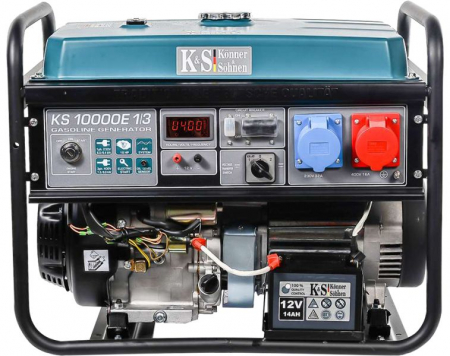 Redresoare Roboti pornire - Generator, putere 230/400V, putere motor 18 HP, putere maxima: 8kW, curent nominal: 34,8A, stecher: 1x12V DC, 1x16A (400V), 1x32A (230V); pornire: electric/manualS