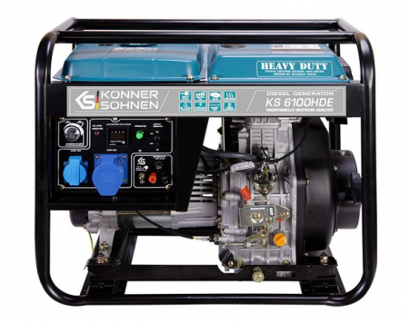 Redresoare Roboti pornire - Generator, tip: Diesel 230V, putere motor 11 HP, putere maxima: 5,5kW, curent nominal: 23,91A, stecher: 1x32A (230V), 1x63A (230V); pornire: electric/manual