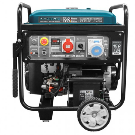 Redresoare Roboti pornire - Generator, tip: Petrol 230/400V, putere motor 22 HP, putere maxima: 11,5/12,5kW, curent nominal: 22/48A, stecher: 1x32A (400V), 1x63A (230V); pornire: electric