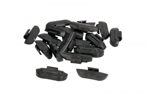 Accesorii vulcanizare - Greutate vulcanizare, galvanizat, negru, 25g, pentru jante din otel; zinc (pret pt: 100buc)