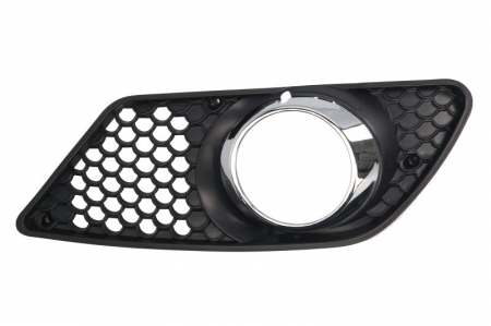Grile - Grila bara fata Dreapta cu cadru, model AMG cu locas proiector negru potrivit MERCEDES Clasa C T-MODEL S204, C W204 2007-2014