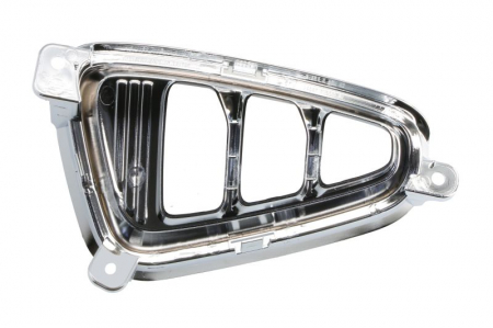 Grila bara fata dreapta cu locas LED abs, negru lucios/crom potrivit KIA OPTIMA 2015-2018 [1]