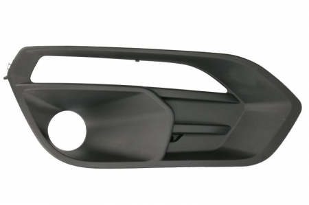 Grila bara fata dreapta cu locas proiectoare, locas lumini zi, plastic, negru potrivit IVECO DAILY VI dupa 2019 [2]