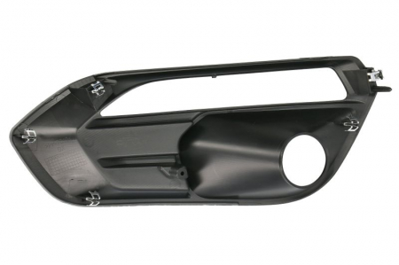 Grila bara fata dreapta cu locas proiectoare, locas lumini zi, plastic, negru potrivit IVECO DAILY VI dupa 2019 [1]