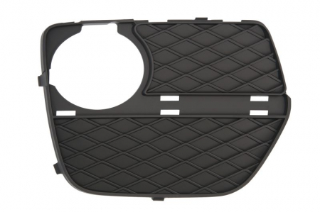 Grile - Grila bara fata dreapta inchisa, cu locas proiectoare ceata, plastic, negru BMW X6 E71, E72 intre 2010-2014