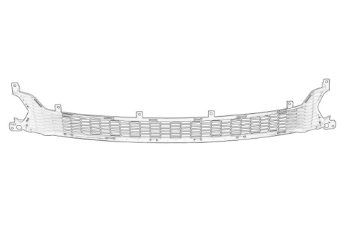 Caroserie - Grila bara fata Fata (plastic, negru) potrivit KIA CEE'D 05.12-07.18 05.12-06.15