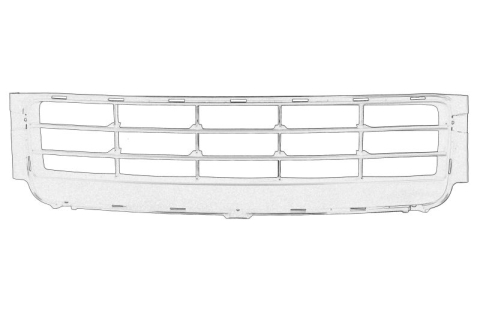 Piese Auto - Grila bara fata Inferior (grila, negru) potrivit SUZUKI SX4 1.5-2.0D 06.06-