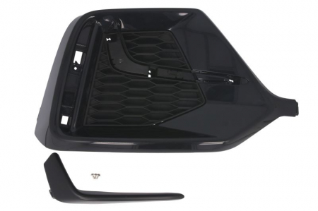 Grila bara fata partea spate stanga cu dunga neagra plastic, negru mat potrivit HONDA CIVIC X dupa 2020 [2]