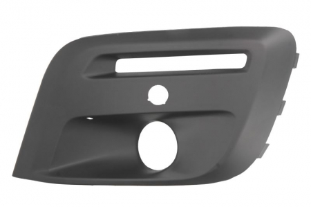 Grile - Grila bara fata stanga cu locas proiectoare, cu locas senzori parcare plastic, negru CITROEN BERLINGO 2 II PEUGEOT PARTNER 2 II intre 2015-2018