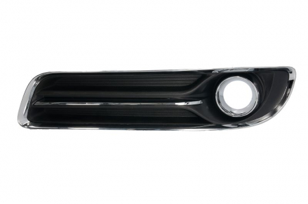 Grile - Grila bara fata stanga cu locas proiectoare, plastic, negru/crom CHRYSLER 300 C II intre 2011-2014