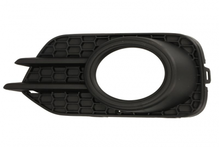 Grile - Grila bara fata Stanga cu locas proiector plastic, negru potrivit VW TIGUAN 2007-2018 2007-2016