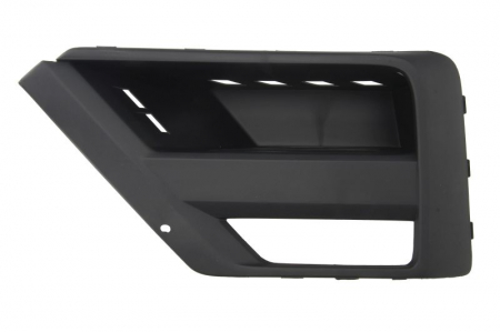 Grile - Grila bara fata Stanga Inferior, cu locas proiector plastic, negru, potrivit VW CRAFTER dupa 2016 dupa 2016