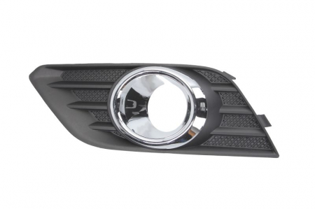 Grile - Grila bara fata stanga TYPE II, cu locas proiectoare, negru/crom OPEL MOKKA / MOKKA X intre 2012-2016