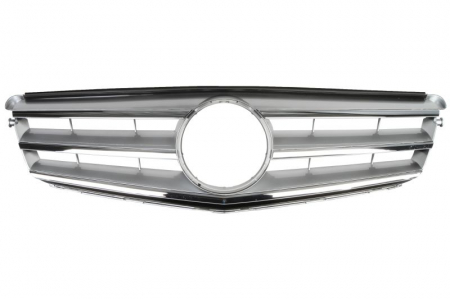 Grile - Grila fata clasic/ELEGANCE, crom/gri MERCEDES Clasa C intre 2007-2012