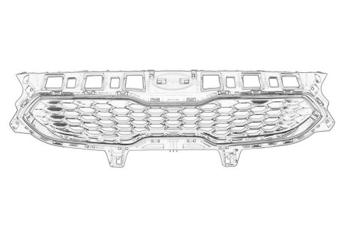 Piese Auto - Grila fata Fata (grila radiatorului, crom/negru) potrivit KIA CEE'D, CEED 1.0-1.6H 11.14-