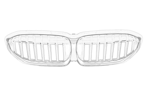 Caroserie - Grila fata Fata potrivit BMW 3 (G20, G80, G28), 3 (G21), 3 (G21, G81) 1.6-3.0H 11.18- 10.18-
