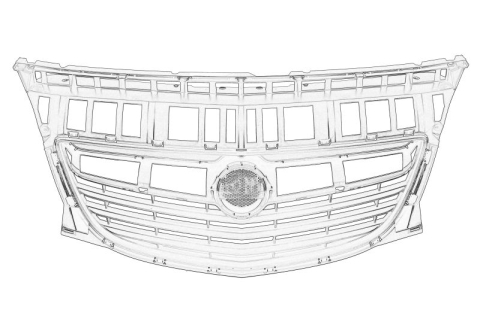 Caroserie - Grila fata potrivit OPEL MERIVA B 1.3D-1.7D 06.10-03.17 06.10-