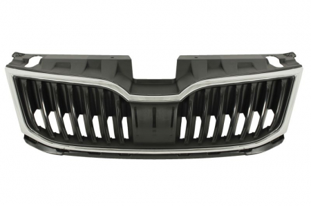 Grila radiator cu dunga, crom/negru potrivit SKODA OCTAVIA III 1.0-2.0D dupa 2012 [1]