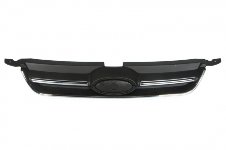 Grile - Grila radiator cu ornamente cromate, negru, potrivit FORD C-MAX II 1.0-2.0H 2010-2019