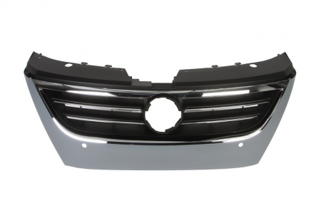 Grile - Grila radiator fata cu locas senzori parcare, crom VW PASSAT CC intre 2008-2012