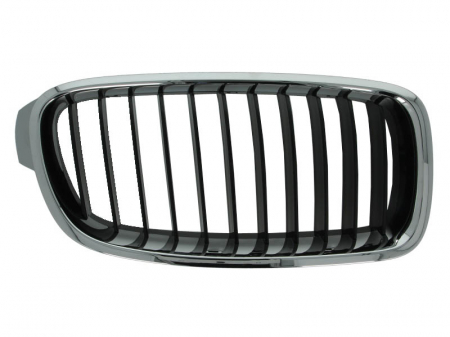 Grile - Grila radiator fata dreapta negru/crom BMW Seria 3 F30, F80, 3 F31 dupa 2011
