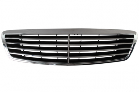 Grila radiator fata negru/crom MERCEDES Clasa S W220 intre 1998-2002 [1]