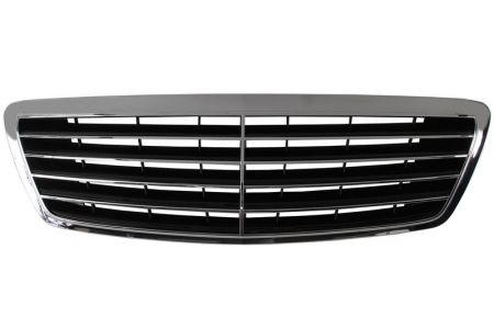Grile - Grila radiator fata negru/crom MERCEDES Clasa S W220 intre 2003-2005