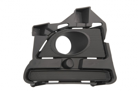 Grile - Grila ventilatie, bara protectie Fata Dreapta (cu gauri pentru lampa de ceata, plastic, negru) potrivit FORD USA MUSTANG 09.10- 01.13-01.15