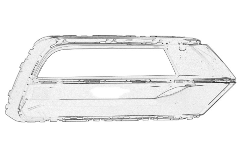 Piese Auto - Grila ventilatie bara protectie Fata Dreapta (negru) potrivit VW PASSAT B8 08.14-03.24 03.15-07.19