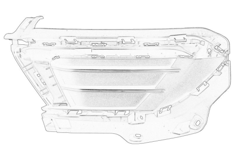 Caroserie - Grila ventilatie bara protectie Fata Dreapta potrivit KIA SPORTAGE V 09.21- 01.21-