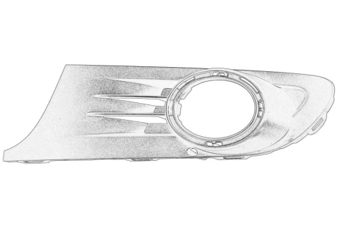 Caroserie - Grila ventilatie bara protectie Fata Stanga potrivit VW GOLF PLUS 01.09-08.14 01.09-08.14