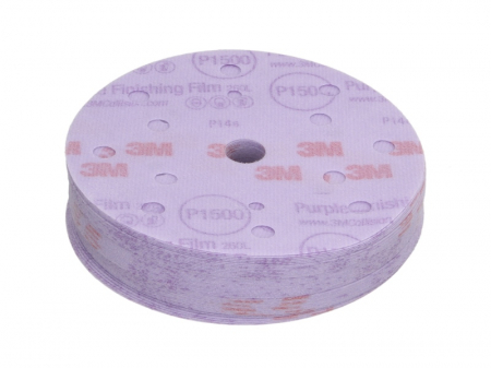 Chimice si Intretinere - Hartie abraziva, disc, P1500, diametru: 150mm, culoare: violet, 50buc (pret pt pachetul intreg)