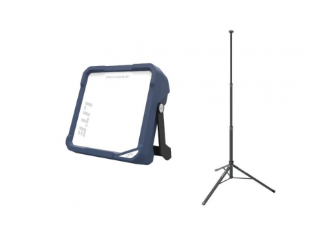 Echipamente - Iluminator pe suport VEGA LITE, sursa de lumina tip COB LED, fascicul luminos 6000lm, IK07/ IP54, lungime cablu: 5m