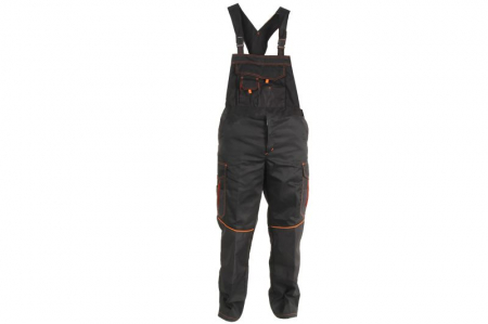 Echipamente - Imbracaminte protectie si lucru (Pantaloni), salopeta, marime: M, gramaj: 280g/m², culoare: negru/portocaliu