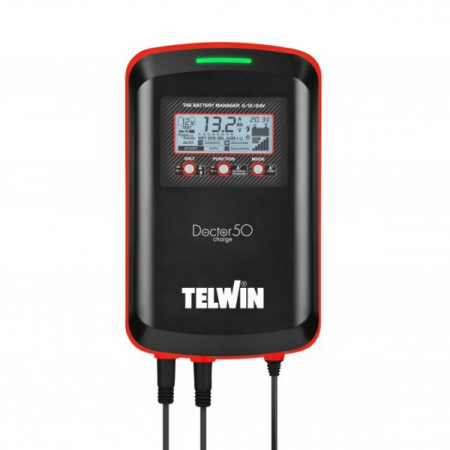 Electrice - Incarcator baterii DOCTOR CHARGE 50 230V, putere incarcare: 6/12/24 V TELWIN, curent schimbare: 23/45A, putere: 230V, tip baterie: AGM/EFB/GEL/Li/MF/PbCa/WET