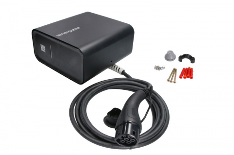 Electrice - Incarcator perete Basic Home Basic, numar faze: 3, 11kW, culoare: negru, cablu Luxmat